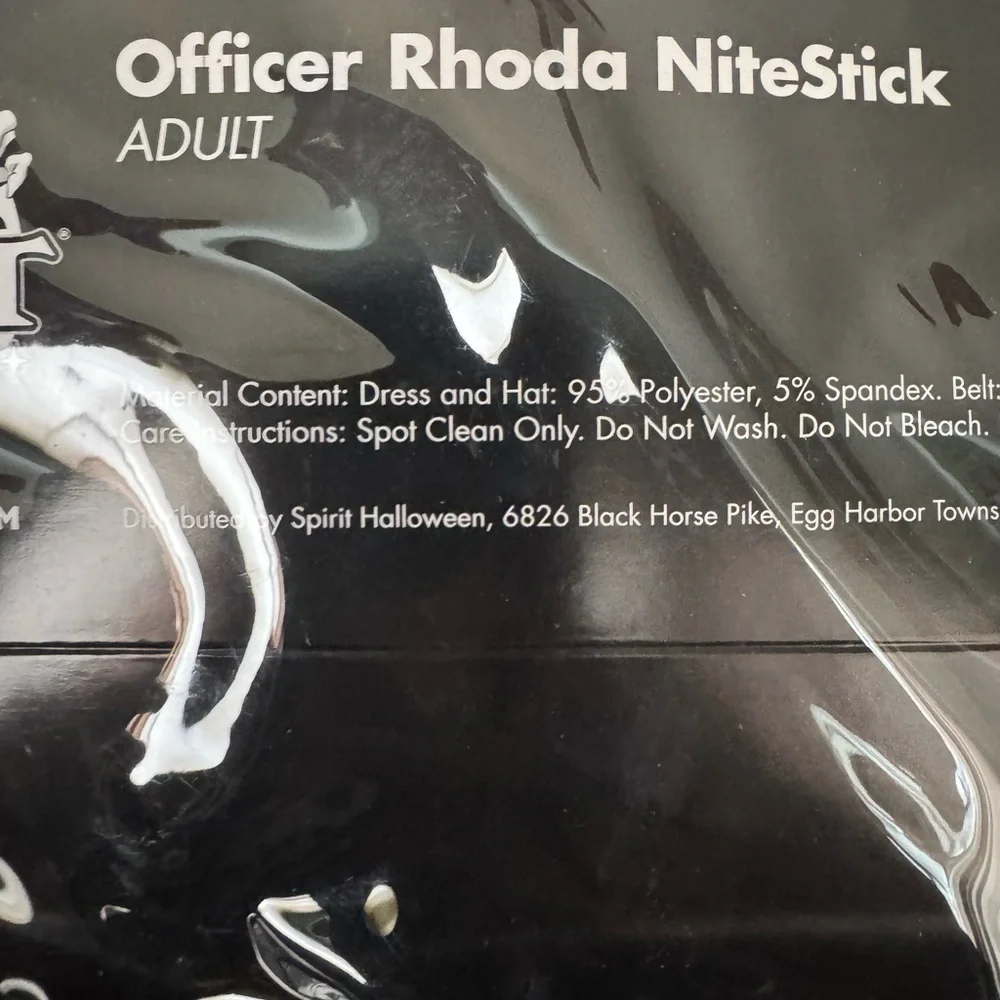 NWT Spirit  Halloween Officer Rhoda Nite stick Adult Costume Small (4-6) Police - Picture 8 of 12